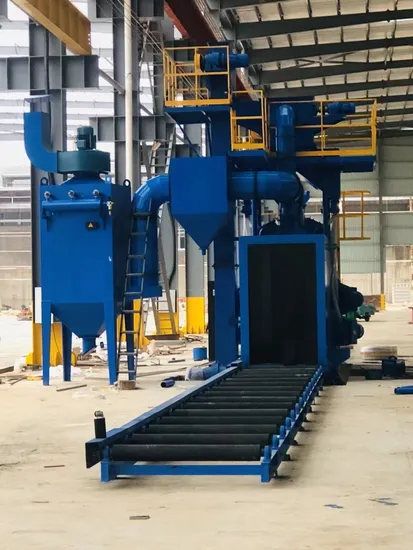 Steel Structure H Beam Structure Sand Blasting Shot Blasting Cleaning Production Machine