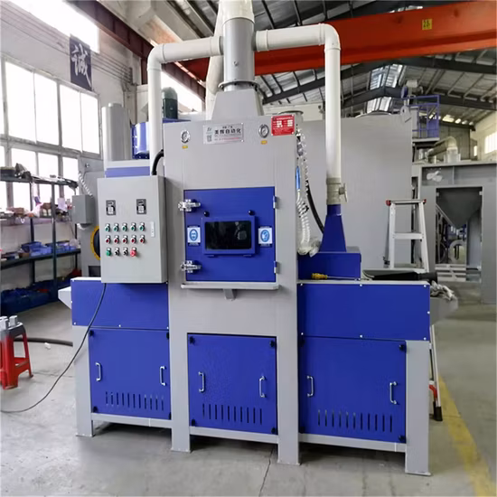 Pass Though Type Conveyor Belt Automatic Sand Blasting Machine