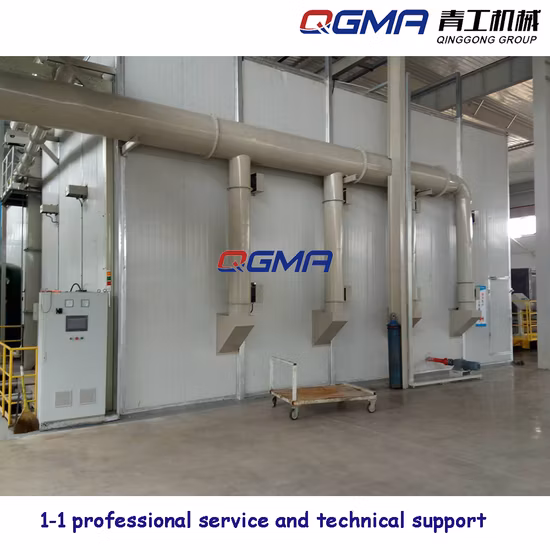 High Productivity Automatic Sand Blasting Machine, Continuous Sandblasting System